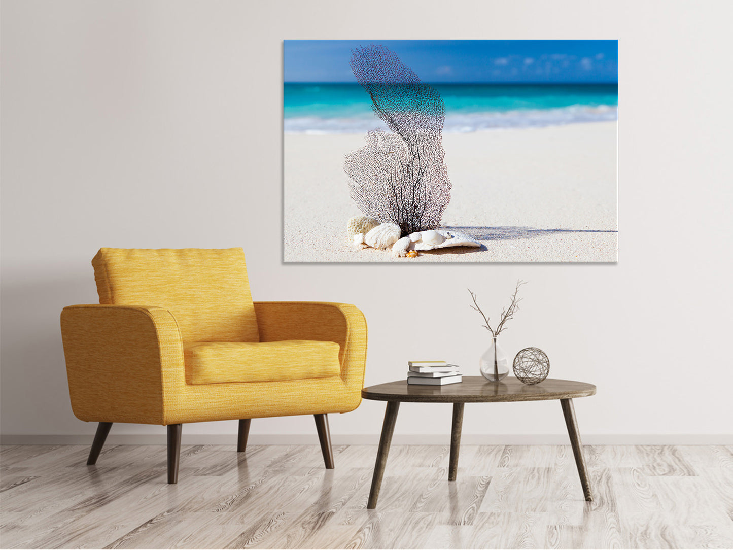 Leinwandbild Strandkunst