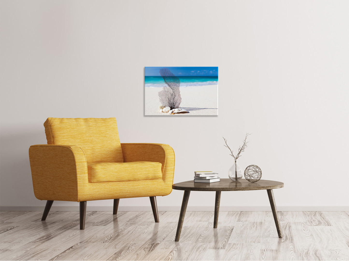 Leinwandbild Strandkunst