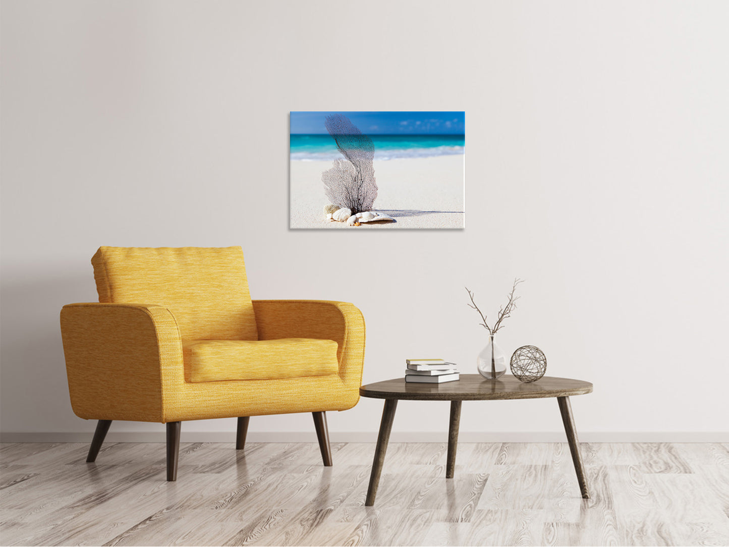 Leinwandbild Strandkunst