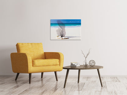 Leinwandbild Strandkunst