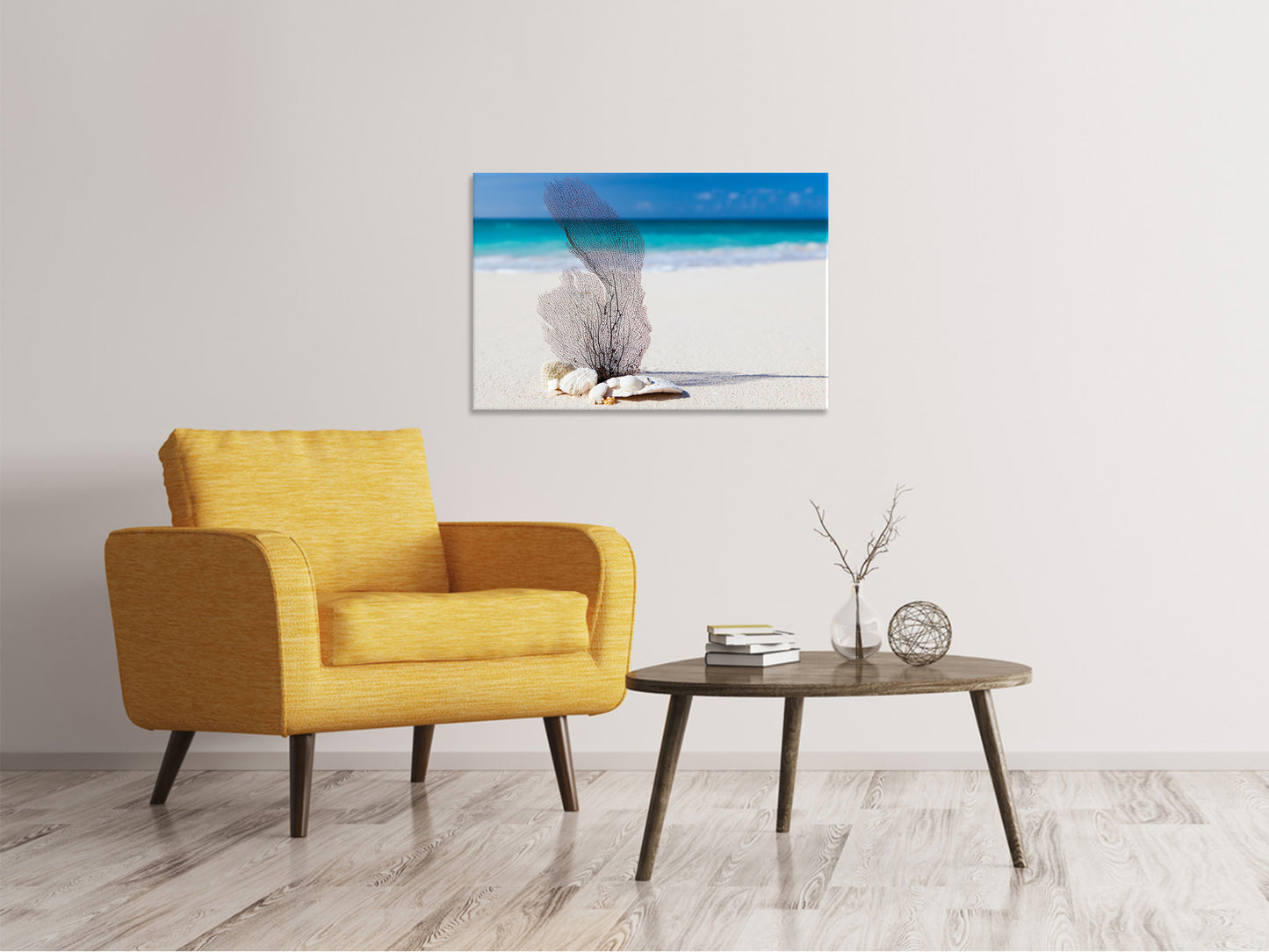 Leinwandbild Strandkunst