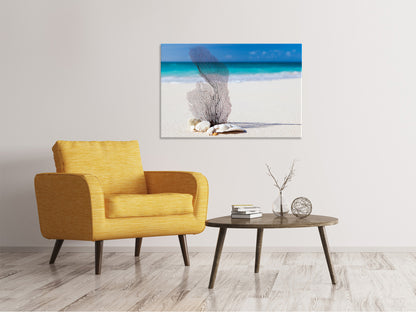 Leinwandbild Strandkunst