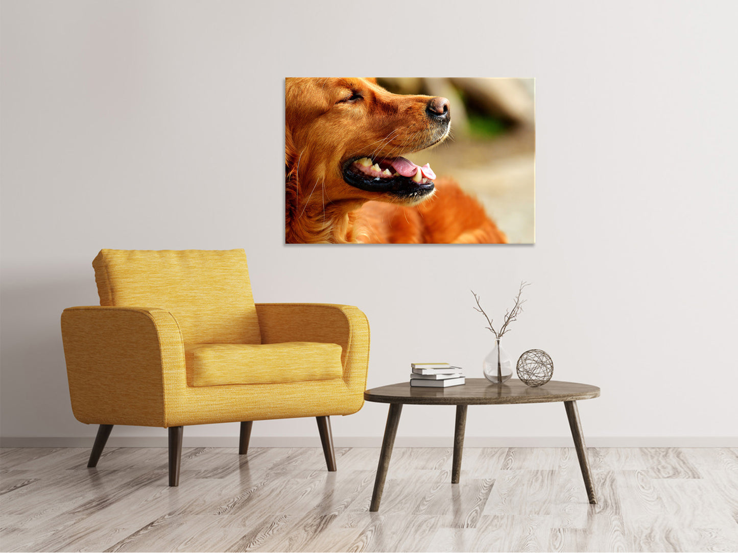 Leinwandbild Irish Setter Schnauze