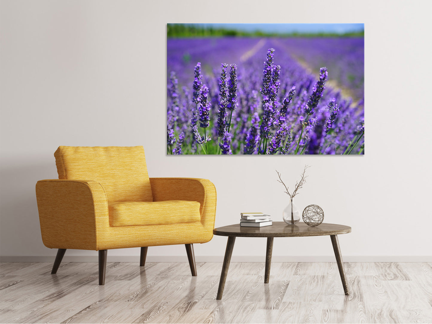 Leinwandbild Die Lavendelblüten