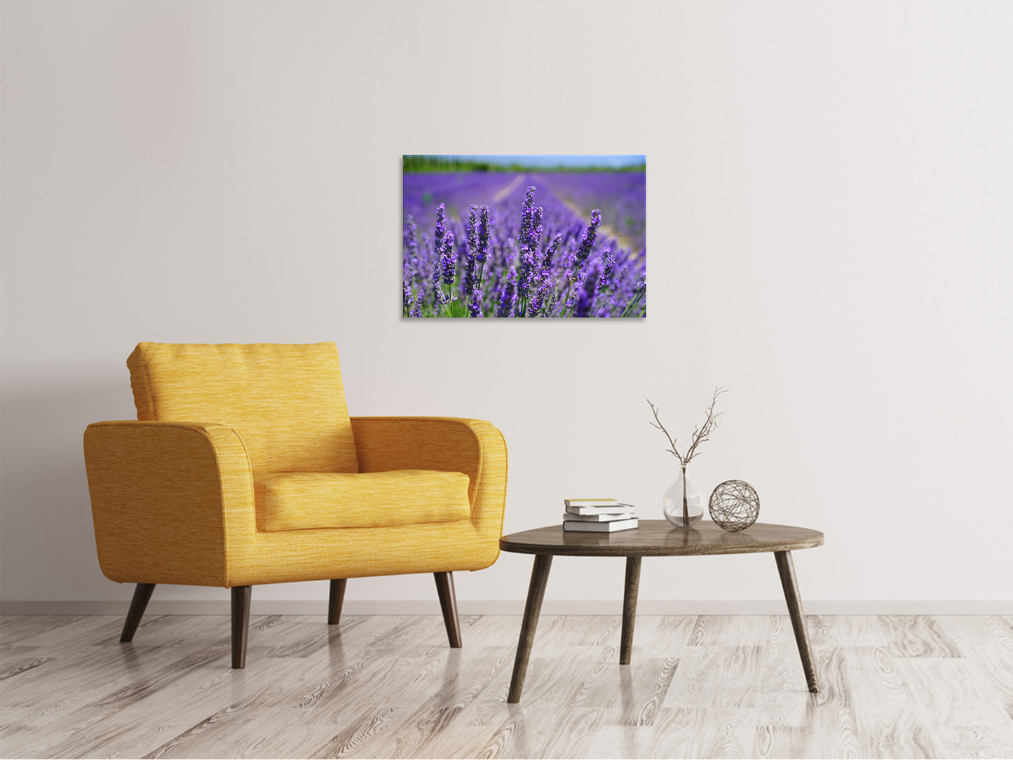 Leinwandbild Die Lavendelblüten