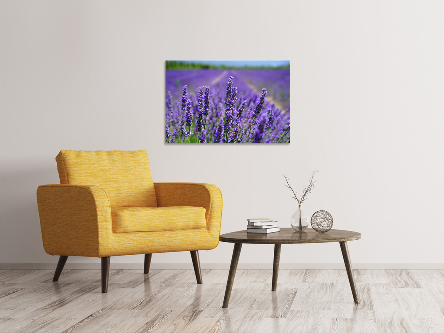 Leinwandbild Die Lavendelblüten