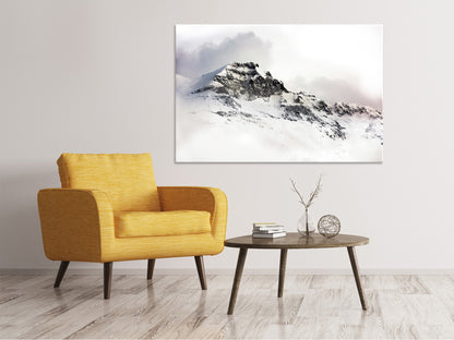Leinwandbild Ein Winter in den Bergen