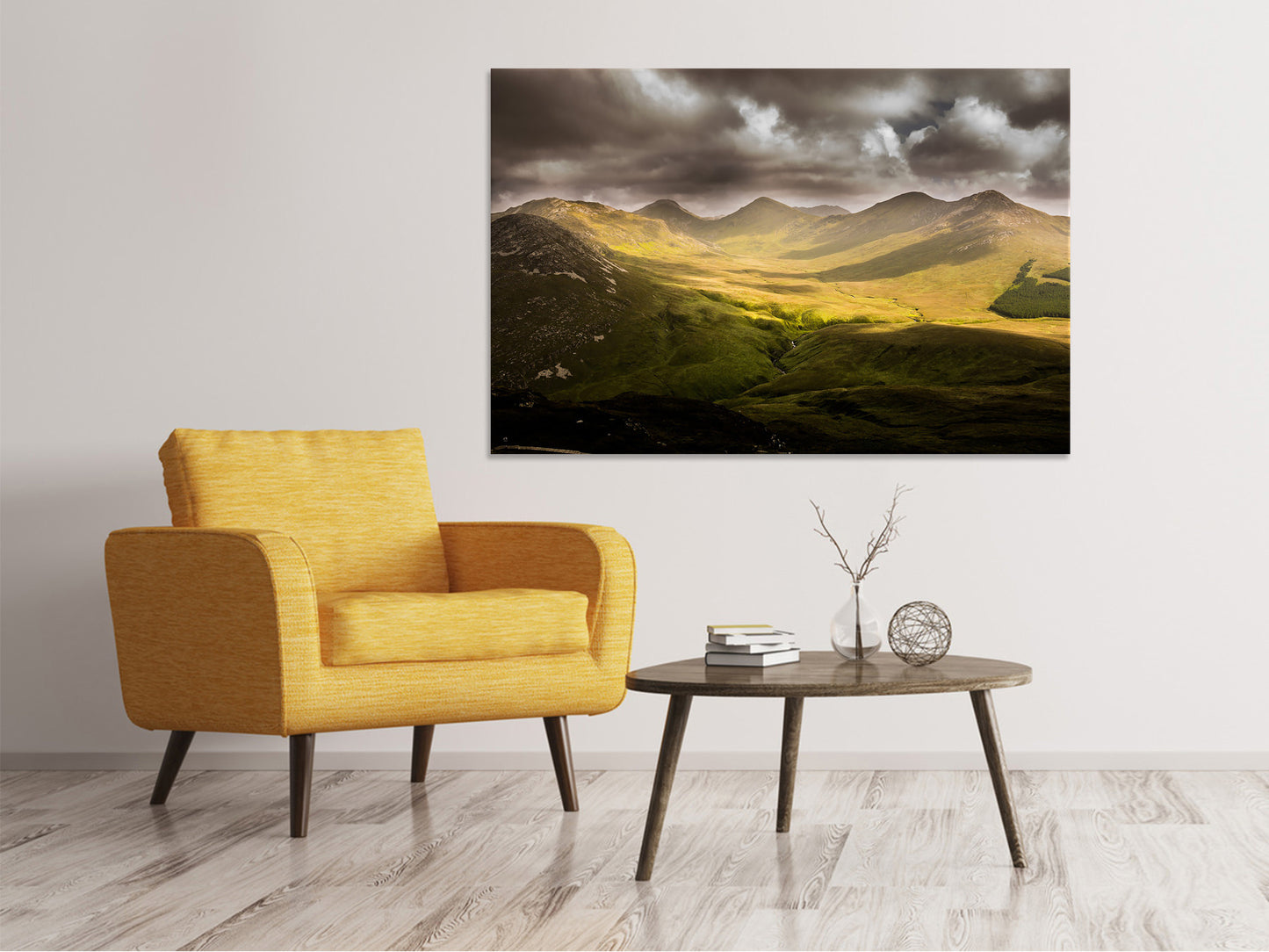 Leinwandbild Mystische Bergwelt