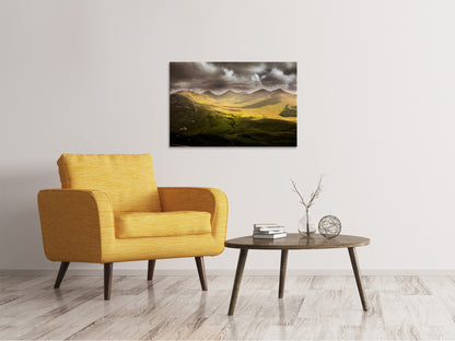 Leinwandbild Mystische Bergwelt