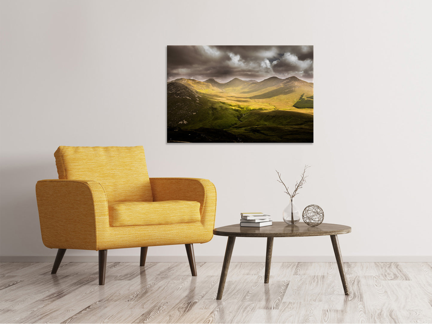 Leinwandbild Mystische Bergwelt