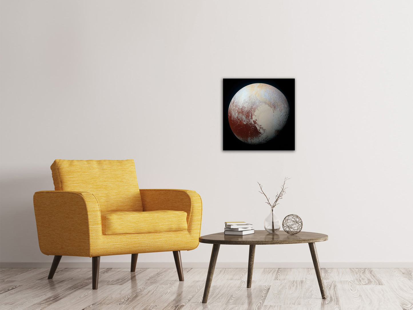 Leinwandbild Der Planet Pluto