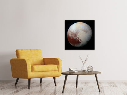 Leinwandbild Der Planet Pluto