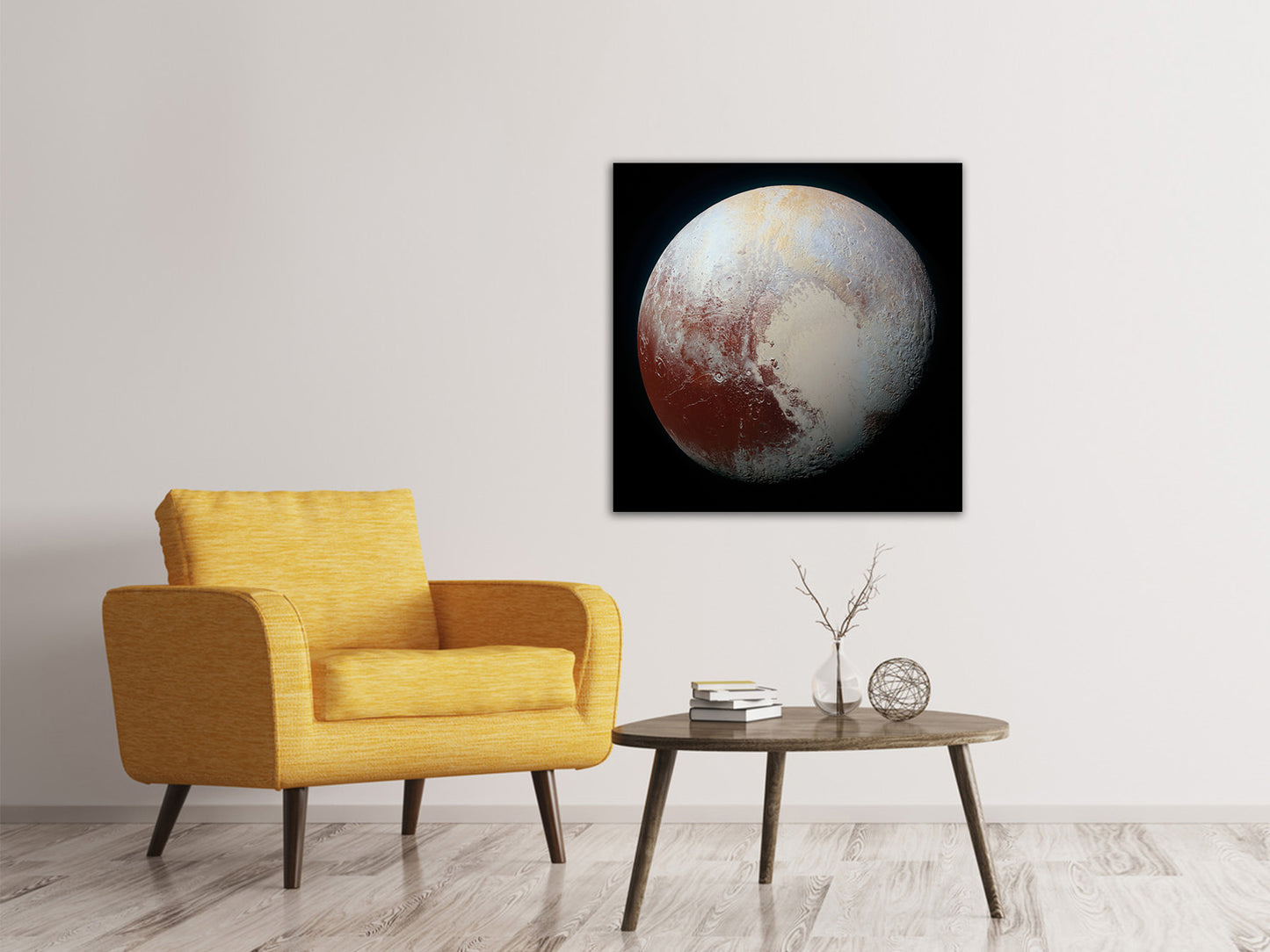 Leinwandbild Der Planet Pluto