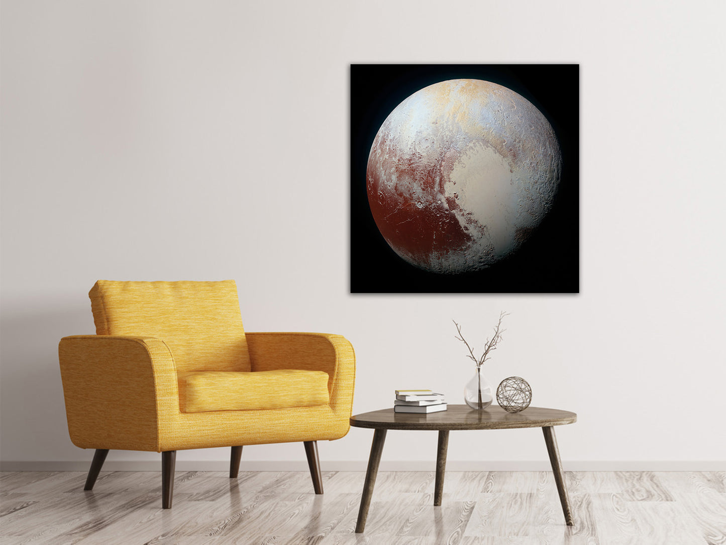 Leinwandbild Der Planet Pluto