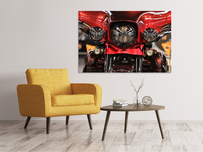 Leinwandbild Motorrad Männertraum