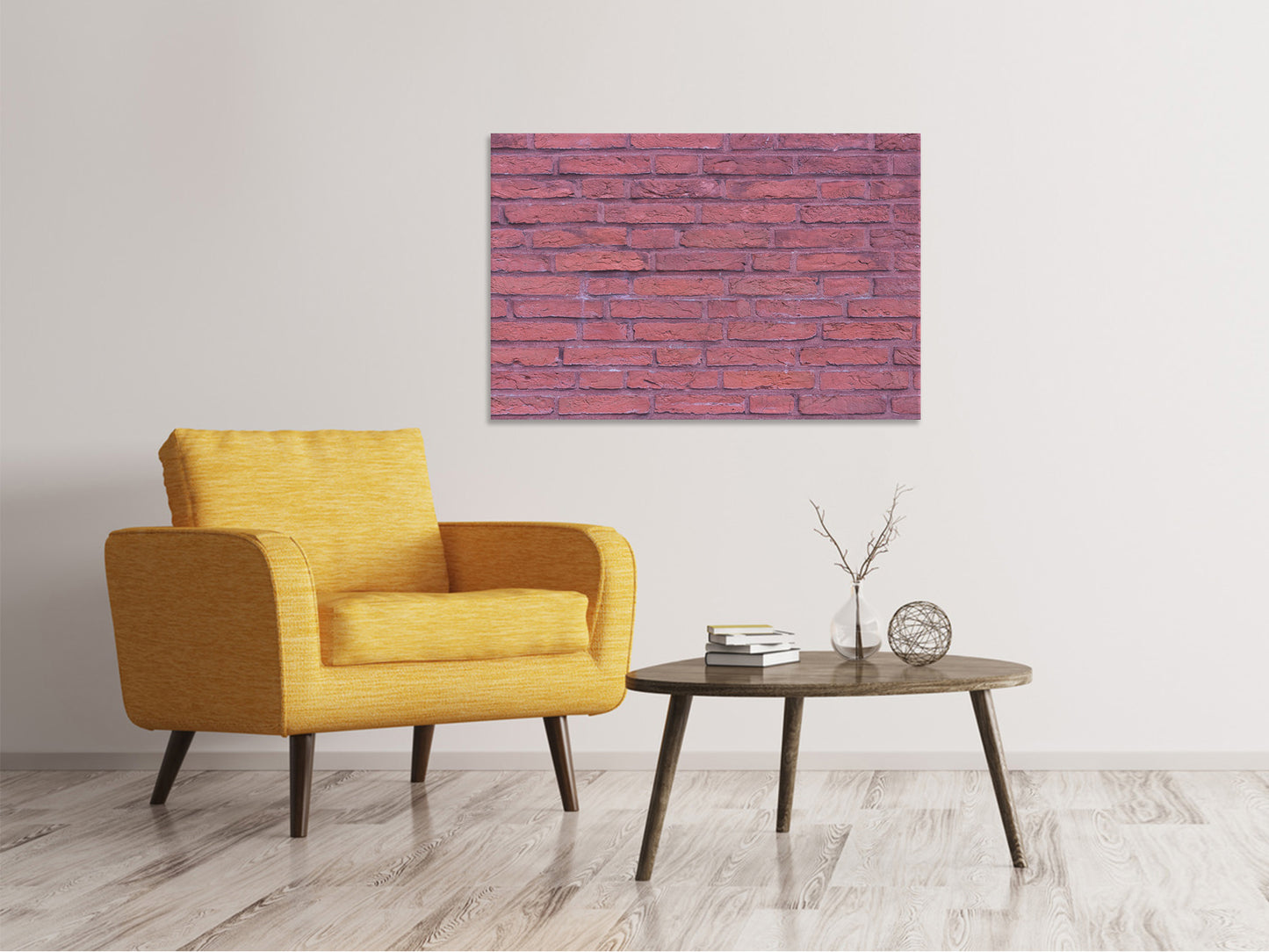 Leinwandbild Lackierte Klinkersteine