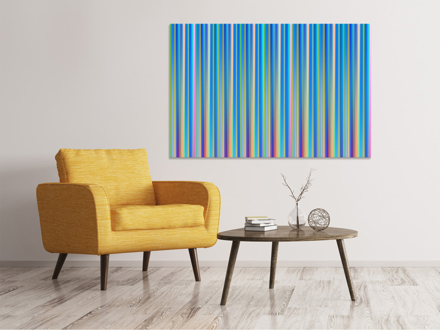 Leinwandbild Farbige Streifen