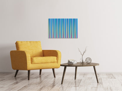 Leinwandbild Farbige Streifen