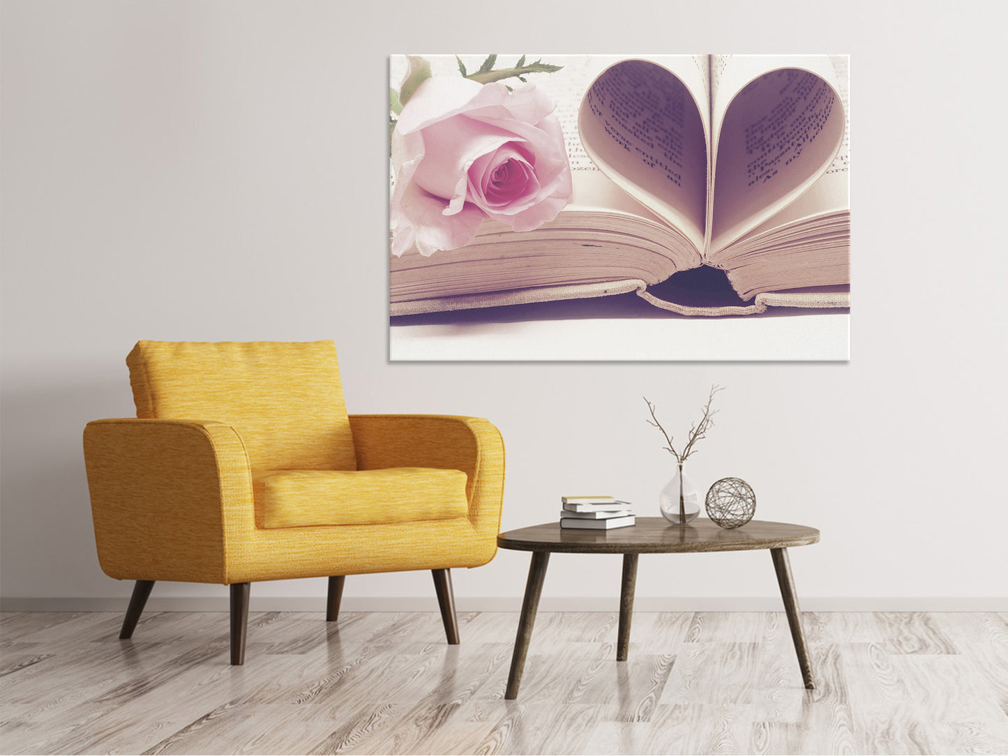 Leinwandbild Das Buch der Liebe