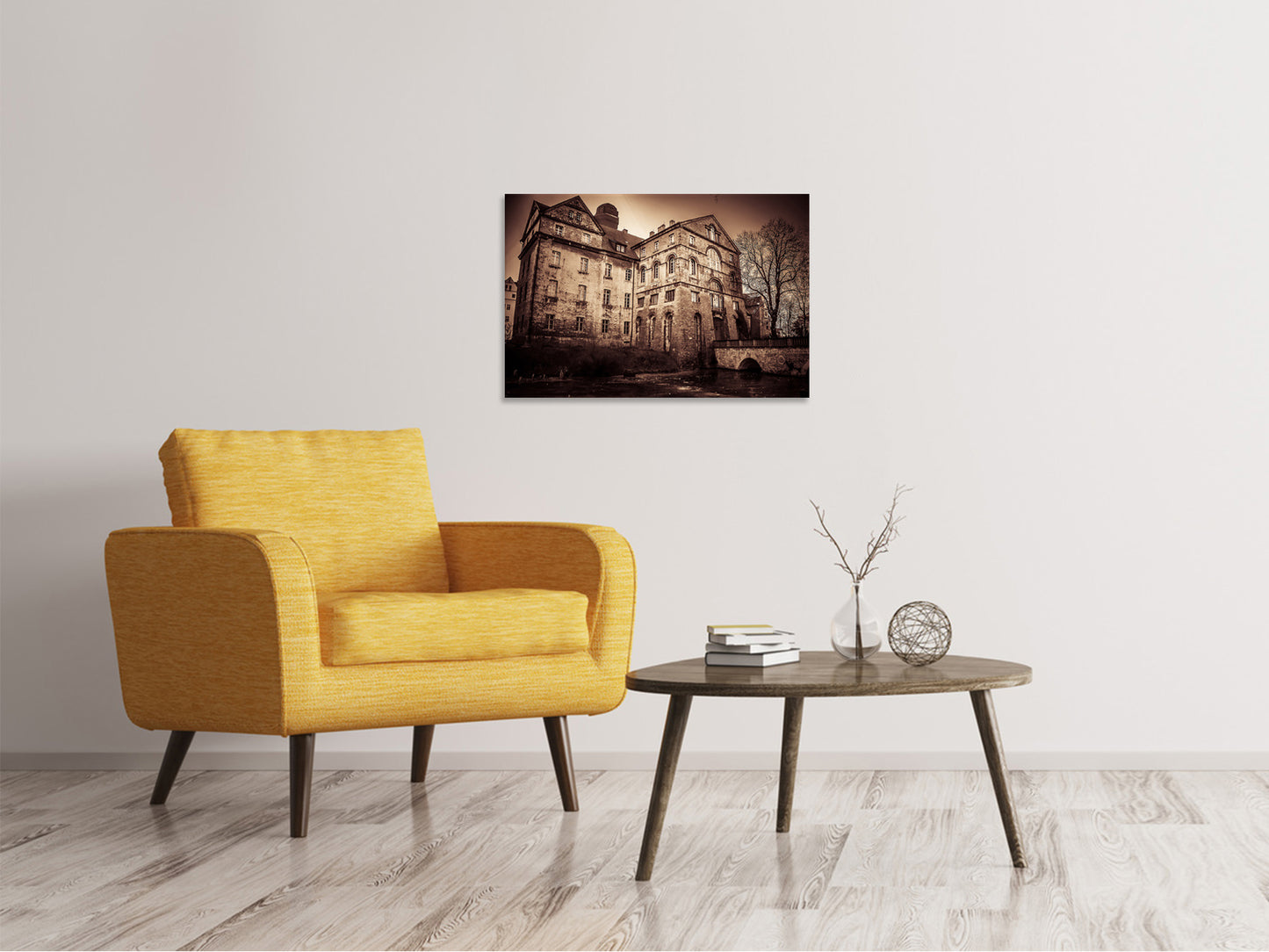 Leinwandbild Geheimnisvolles Haus