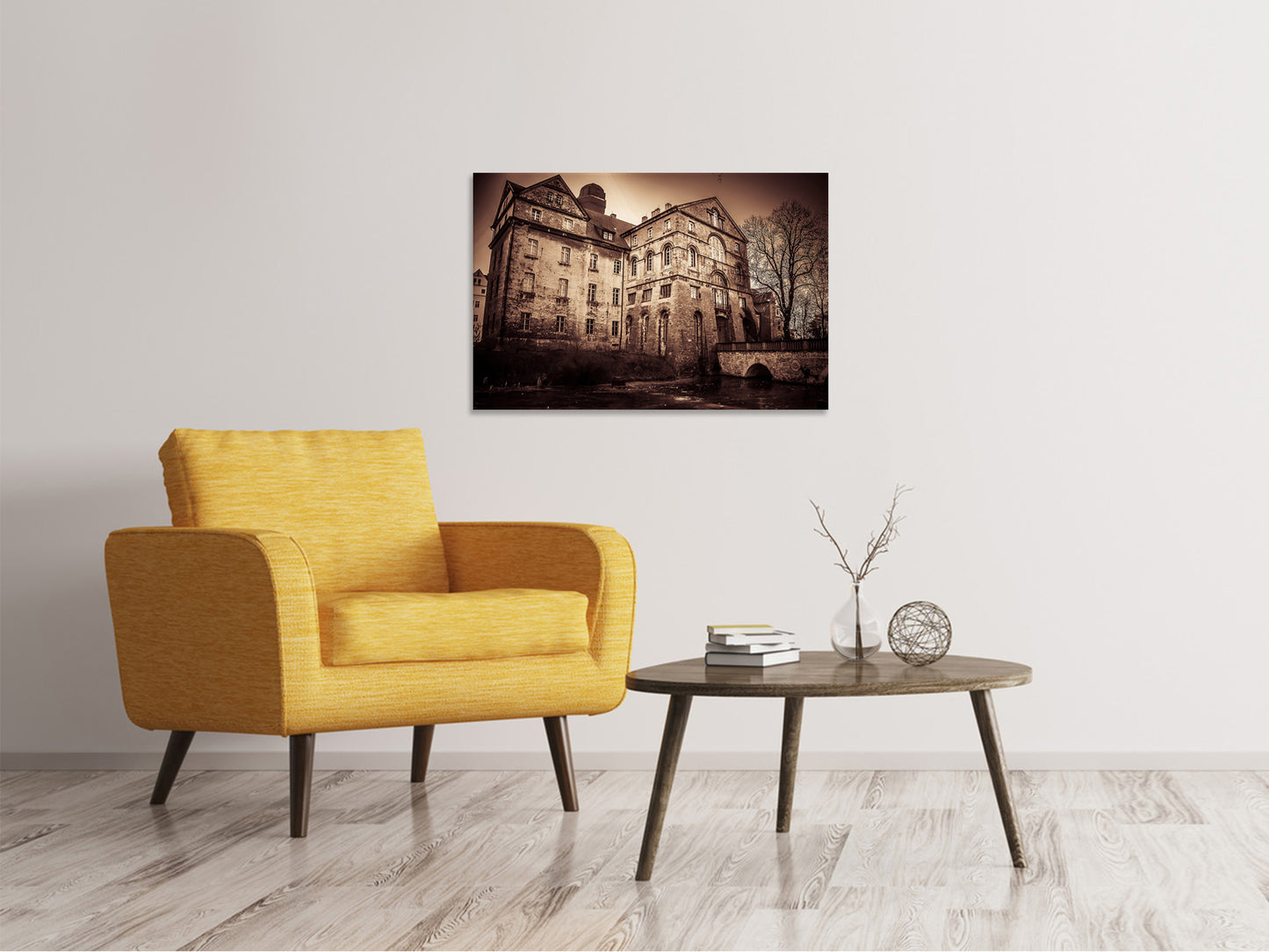 Leinwandbild Geheimnisvolles Haus
