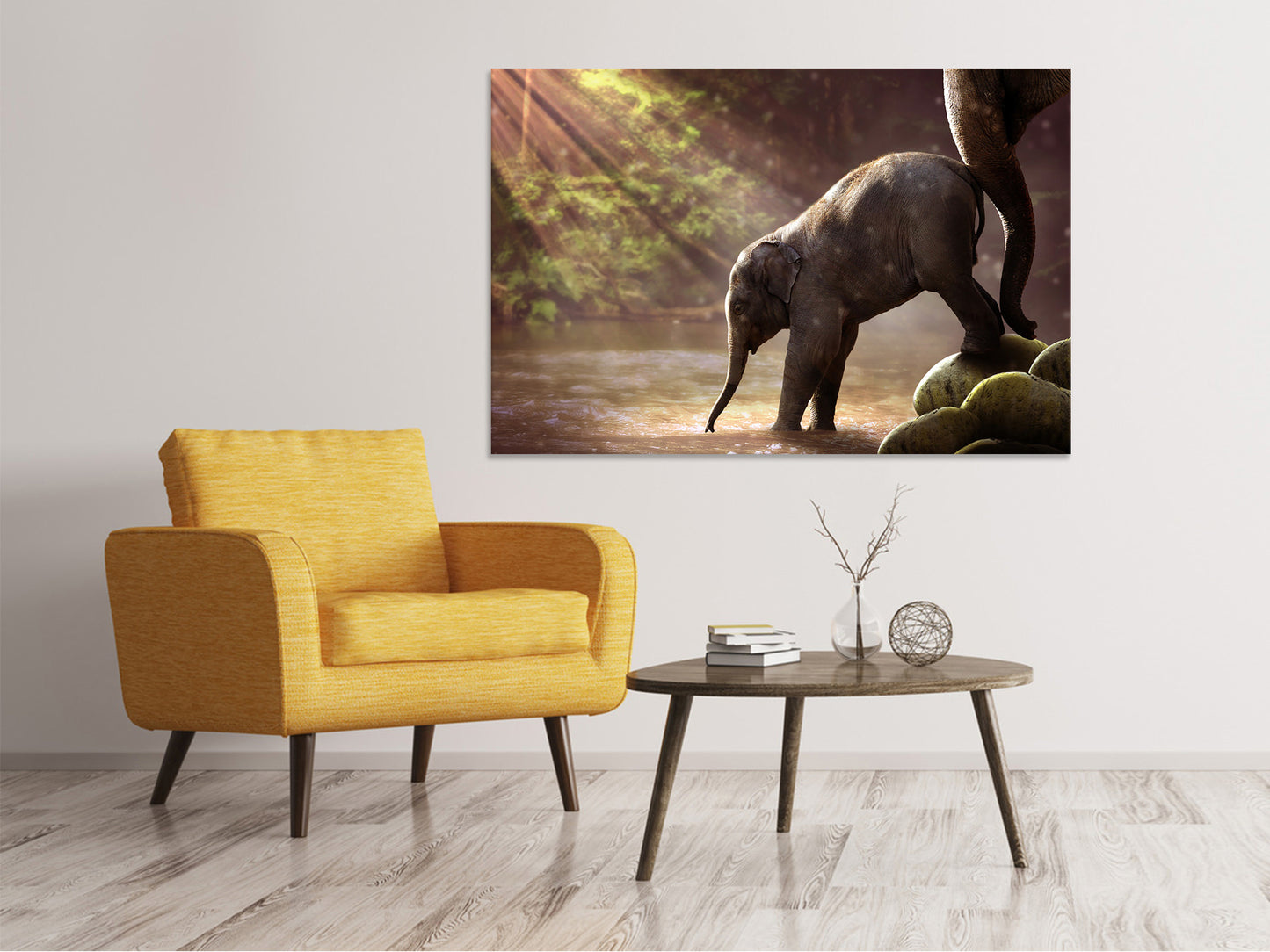 Leinwandbild Das Elefantenbaby