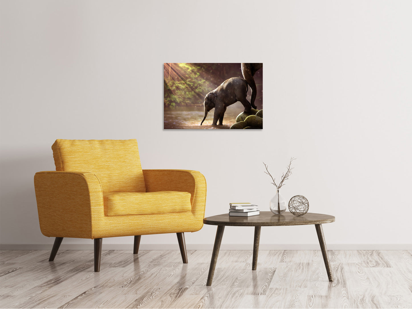 Leinwandbild Das Elefantenbaby