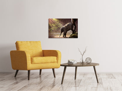 Leinwandbild Das Elefantenbaby