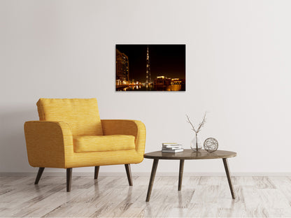 Leinwandbild Nachts in Dubai