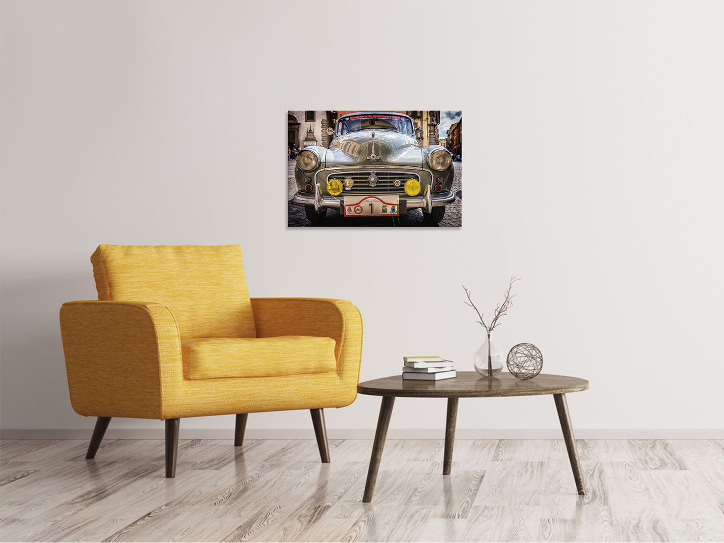 Leinwandbild Bereit zur Oldtimer Rally