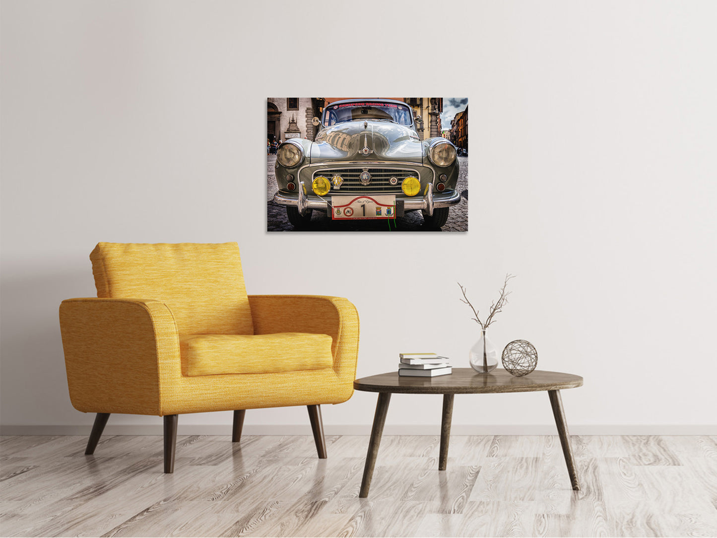 Leinwandbild Bereit zur Oldtimer Rally