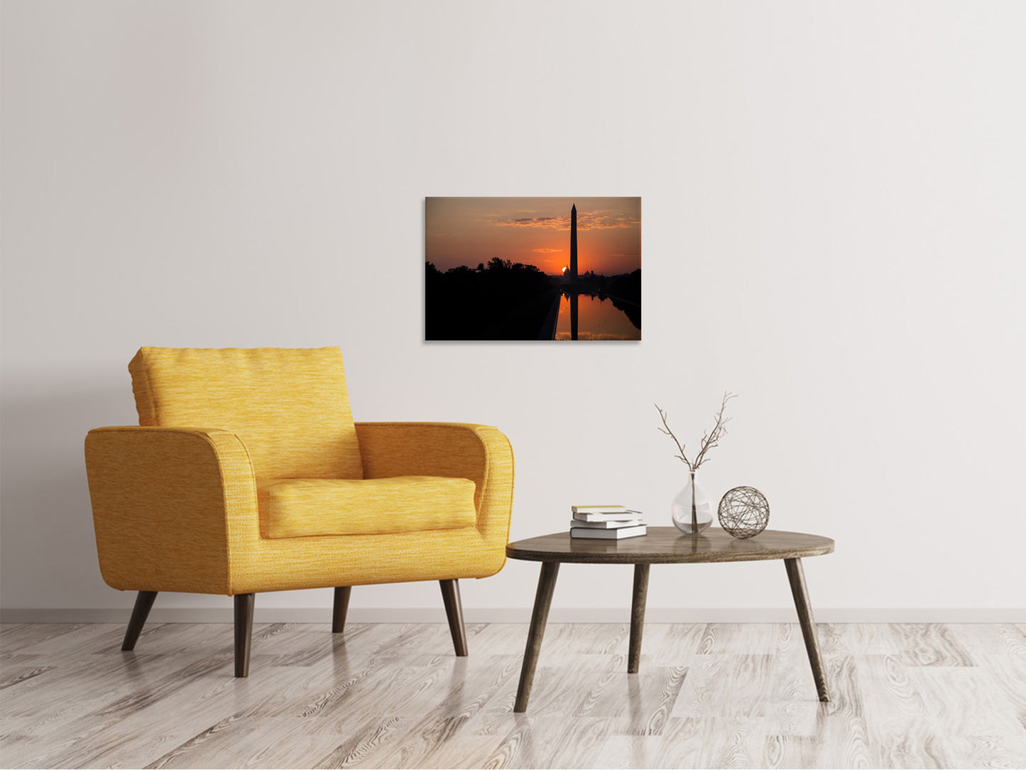 Leinwandbild Washington im Abendrot
