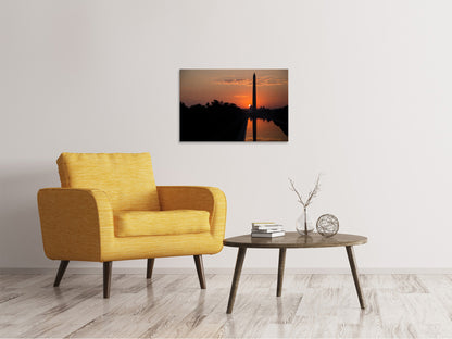 Leinwandbild Washington im Abendrot
