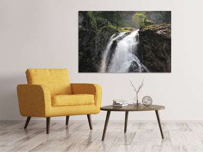 Leinwandbild Der Gollinger Wasserfall