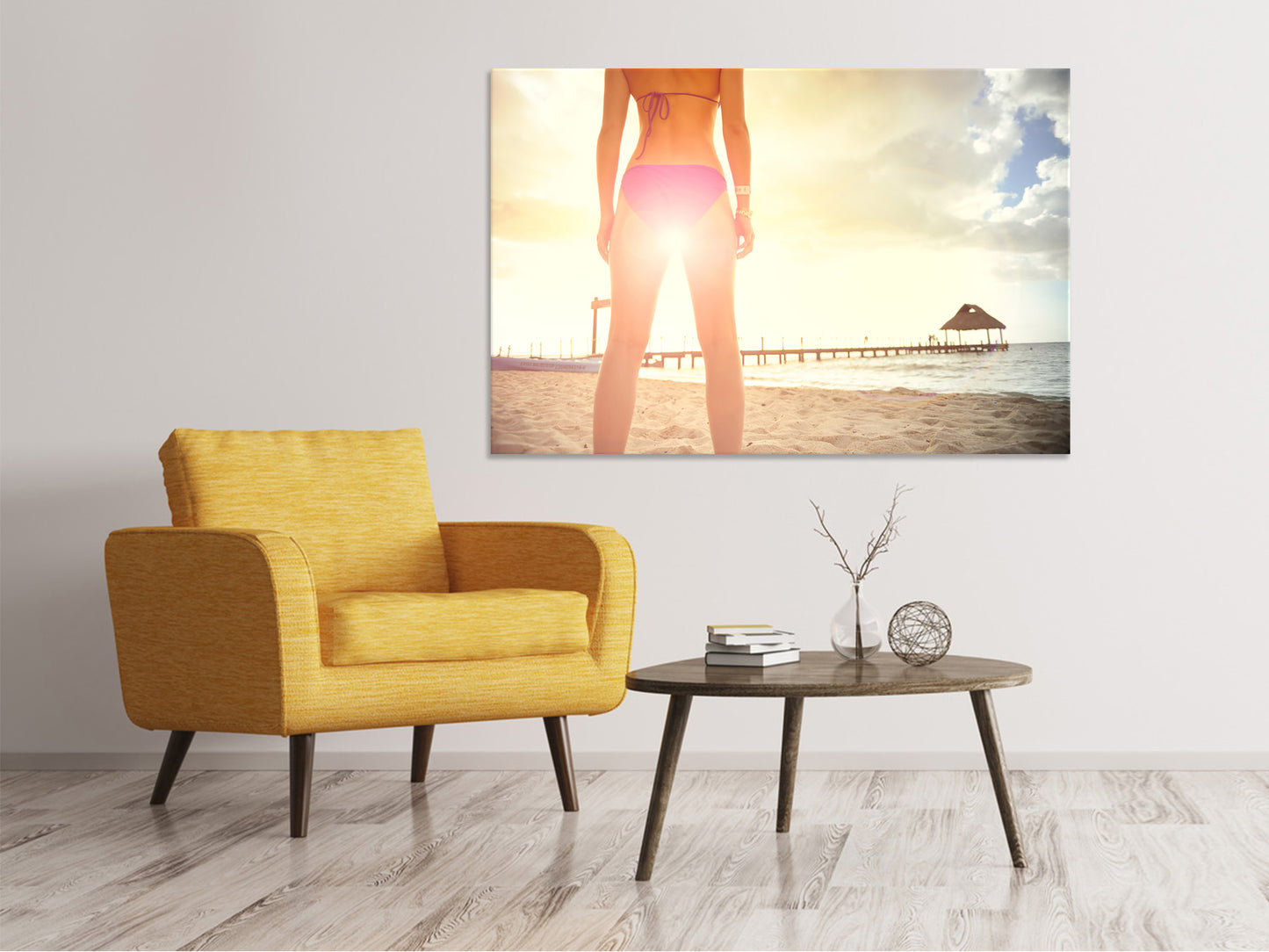 Leinwandbild Strand Schönheit