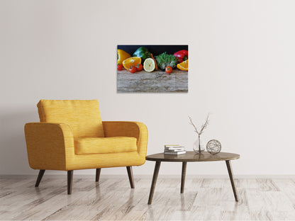 Leinwandbild Obst und Gemüse