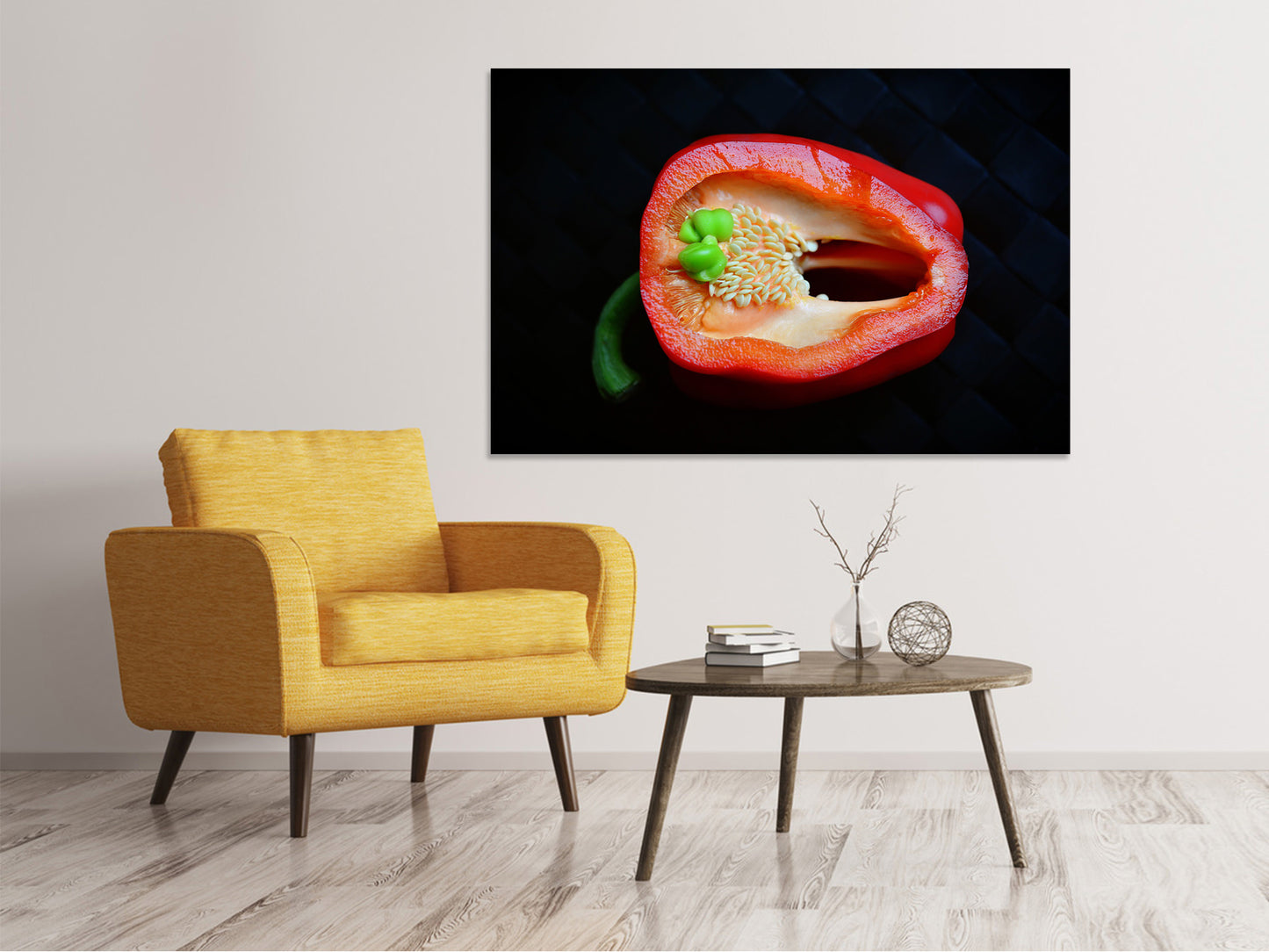 Leinwandbild Rote Paprika