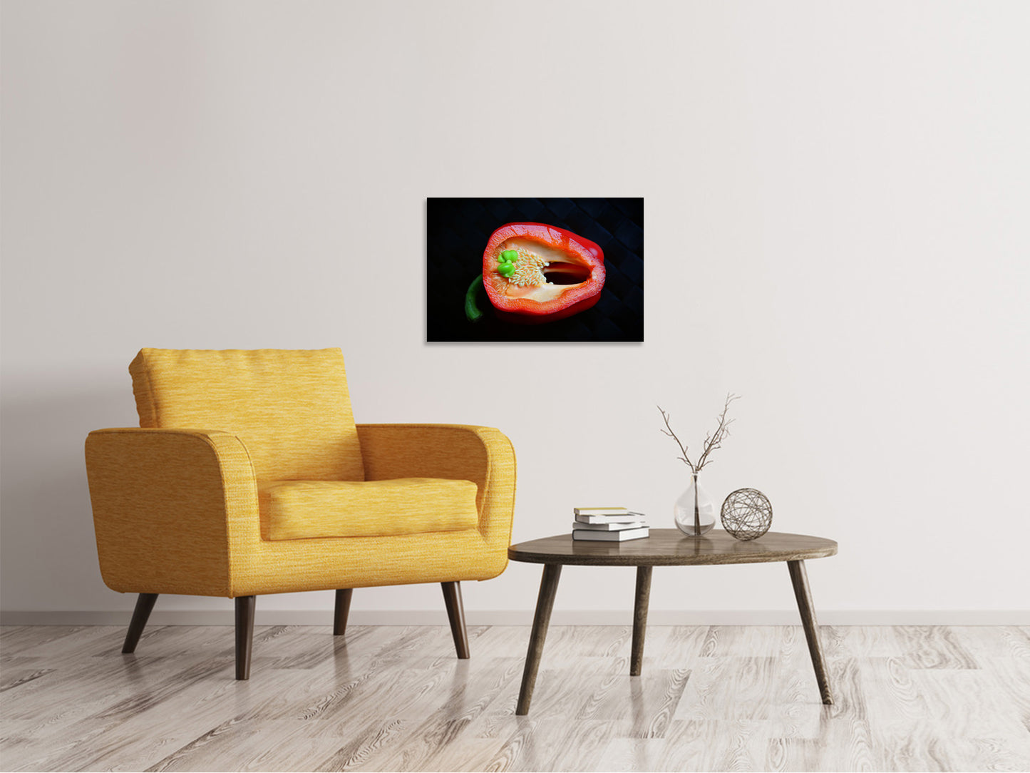 Leinwandbild Rote Paprika
