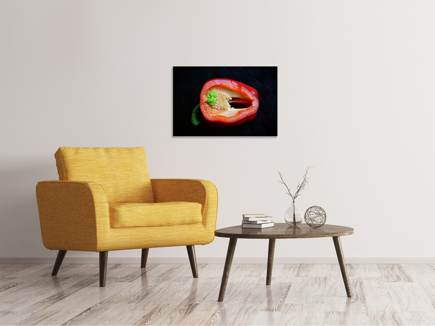 Leinwandbild Rote Paprika