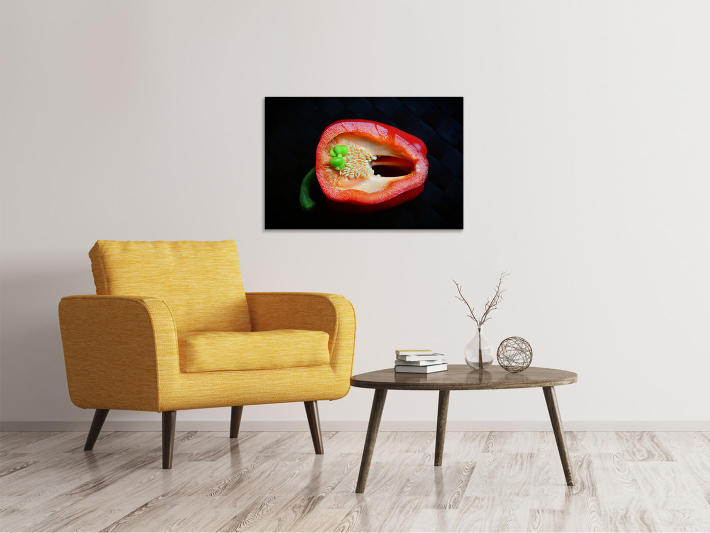 Leinwandbild Rote Paprika