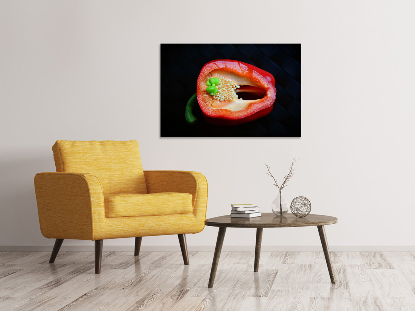 Leinwandbild Rote Paprika