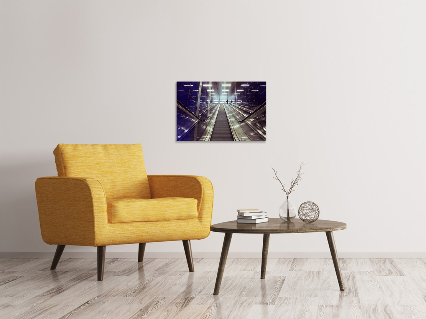 Leinwandbild Moderne Rolltreppen