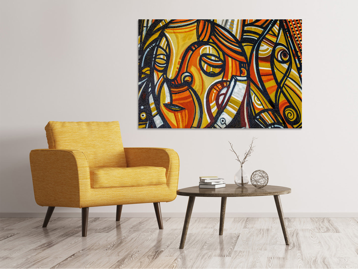 Leinwandbild Graffiti Fantasie