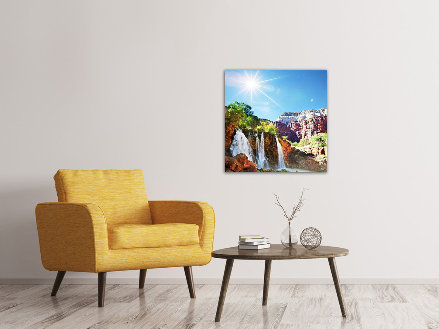 Leinwandbild Fantastischer Wasserfall