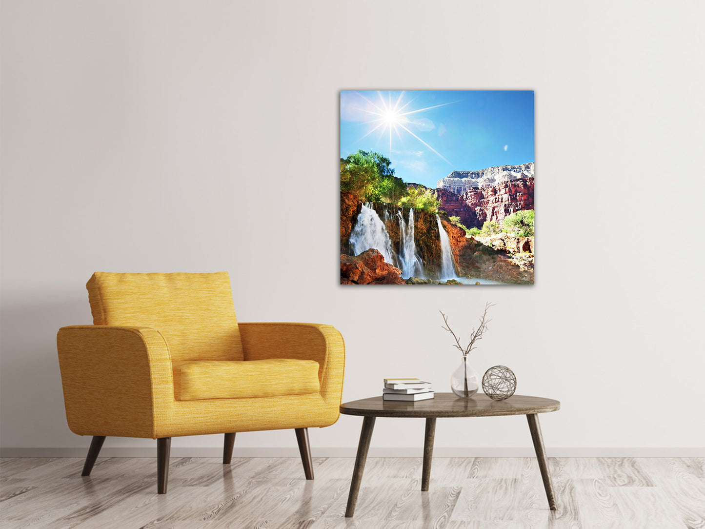 Leinwandbild Fantastischer Wasserfall