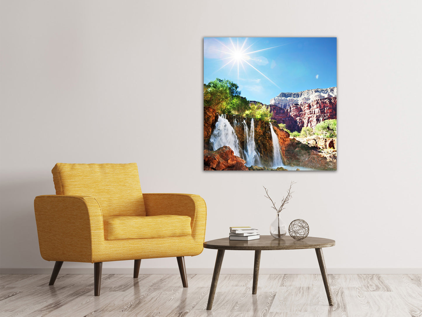 Leinwandbild Fantastischer Wasserfall