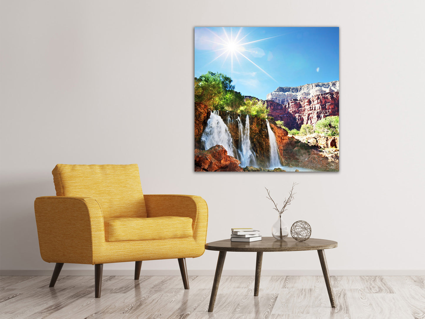 Leinwandbild Fantastischer Wasserfall