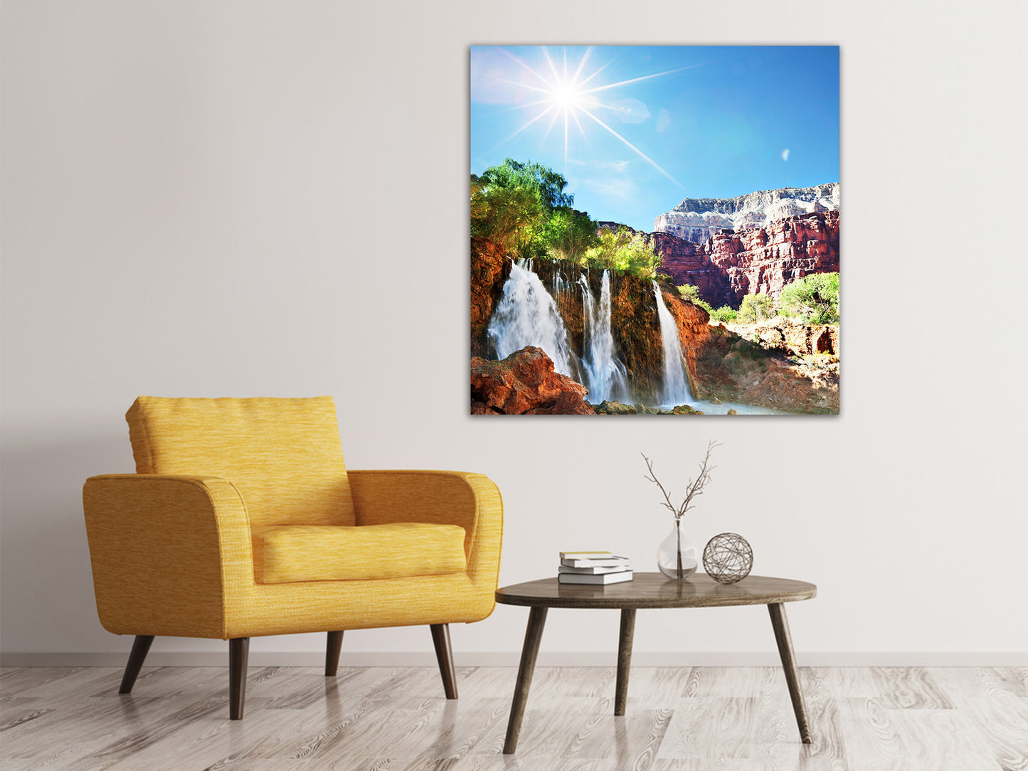 Leinwandbild Fantastischer Wasserfall
