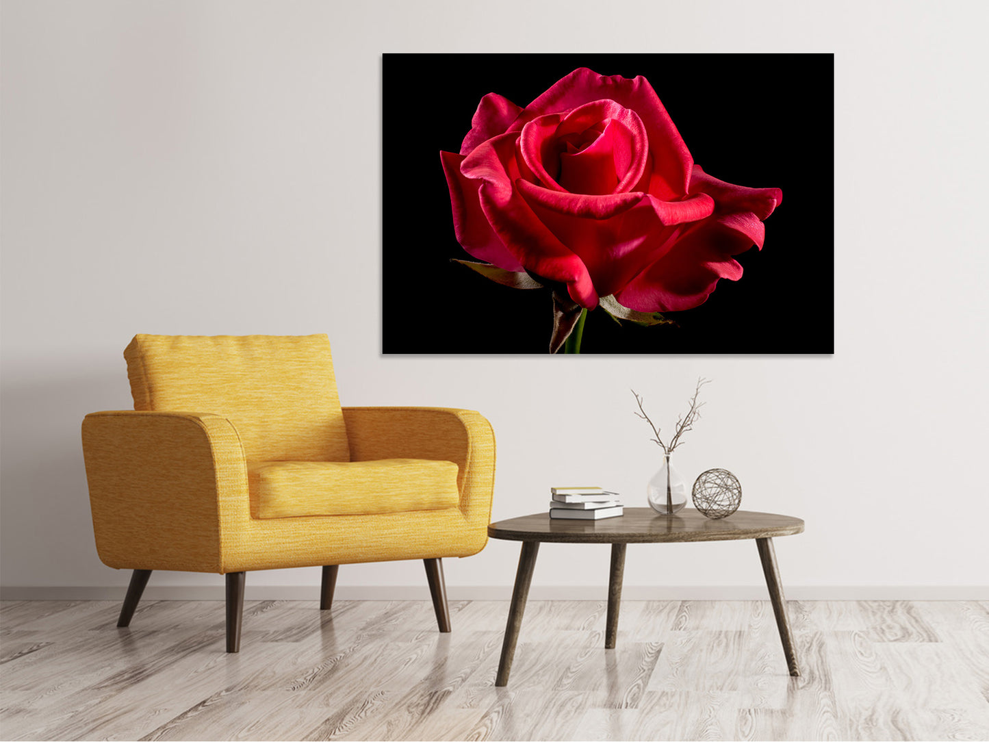 Leinwandbild Die Blume der Liebe