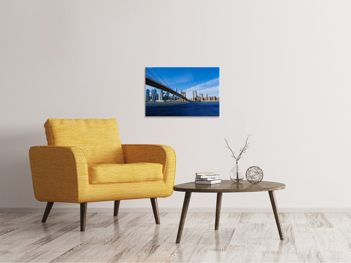 Leinwandbild Brooklyn Brücke bei Sonnenschein